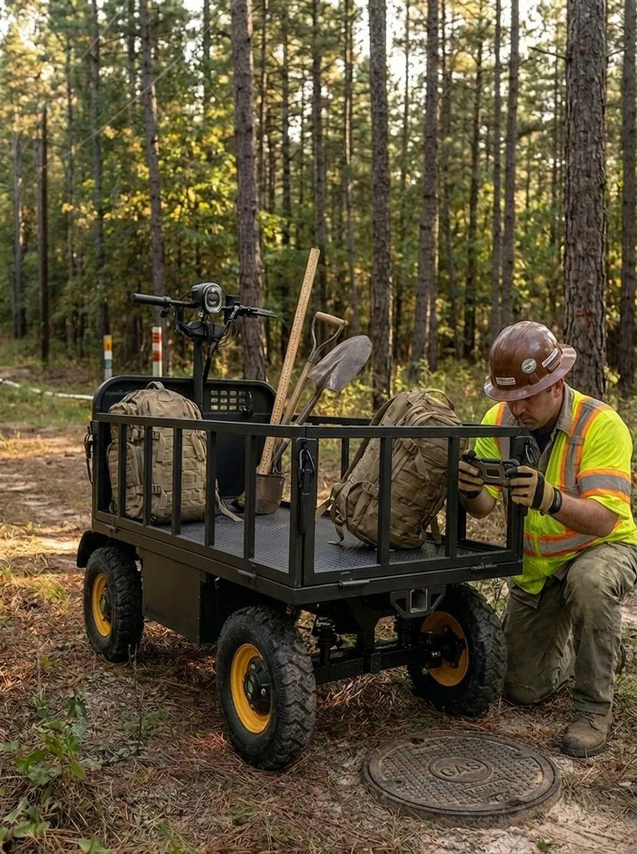 RS-EUV supporting field work in a forest