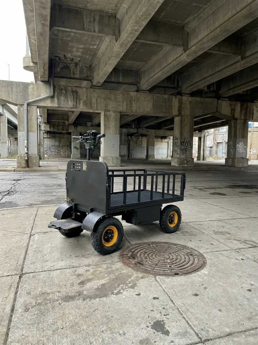 RS-EUV beside a neighborhood access cover