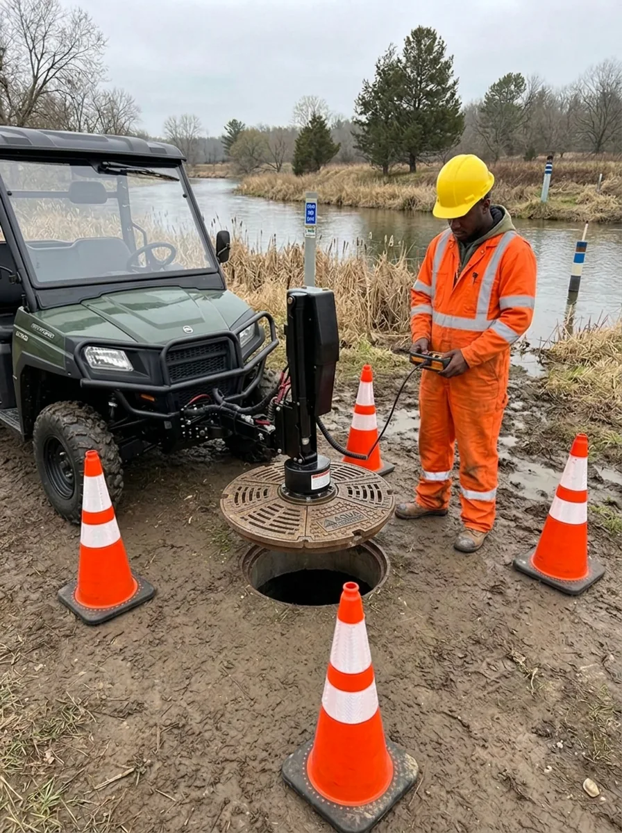 RS-LIFTER on a river easement