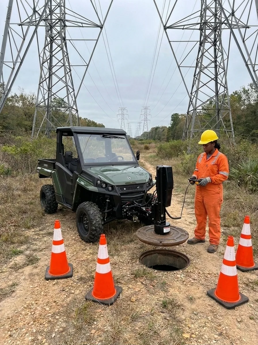 RS-LIFTER on a powerline easement