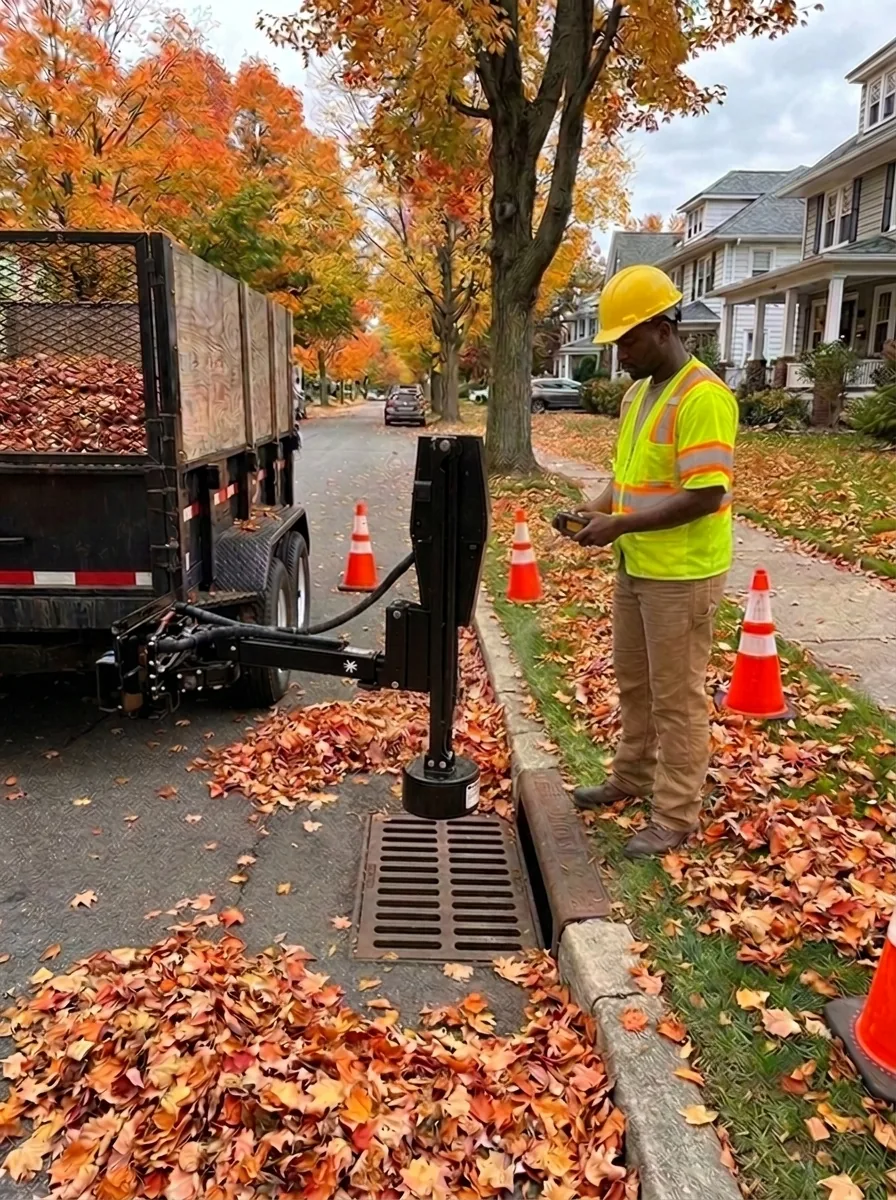 RS-LIFTER used for storm cleaning