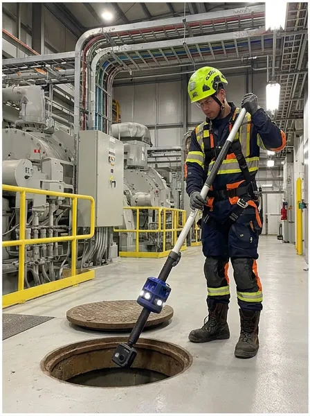RS-360 inspection camera in an industrial plant