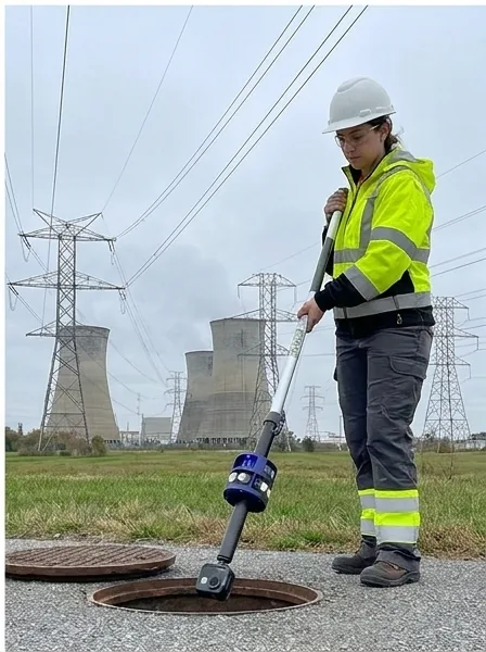 RS-360 inspection camera at a utility corridor