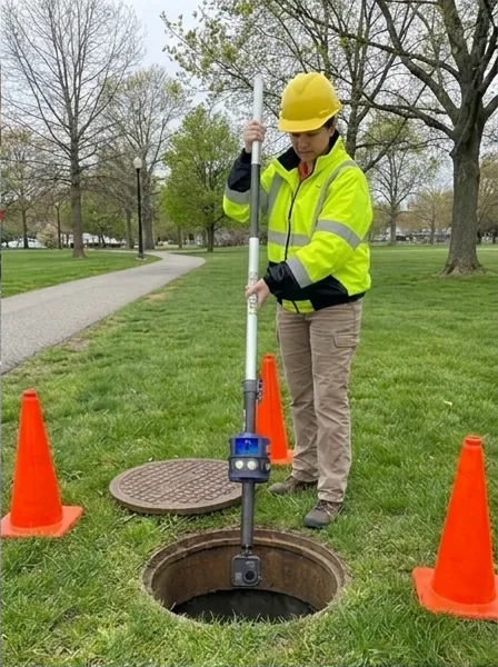 RS-360 inspection camera at a park access point